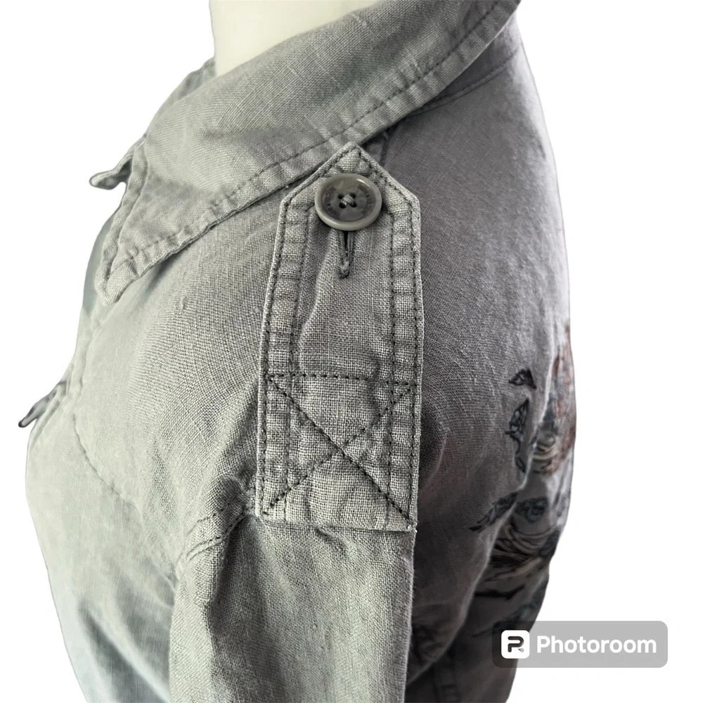 Zadig & Voltaire  linen military jacket. Back design. - Picture 5 of 9